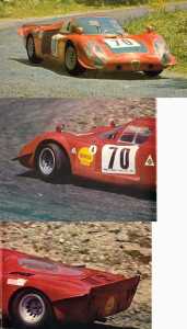 Miniature Spark 1/43 - Alfa Romeo 33 N°37 Journées Test Le Mans 1967 (résine)