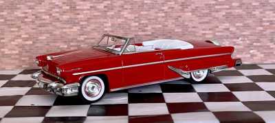 Miniature Lincoln Capri 1955 Décapotable Rouge – GLM 1/43, Collection Neuve Sous Boîte
