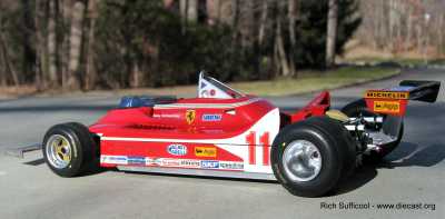 Exoto 1/18 Scale Diecast 97073 - Ferrari 312 T4 G.Villeneuve #12 - Red