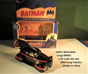 Corgi 77506 Batmobile 1940 1/24, Batman Noir, Collection Occasion